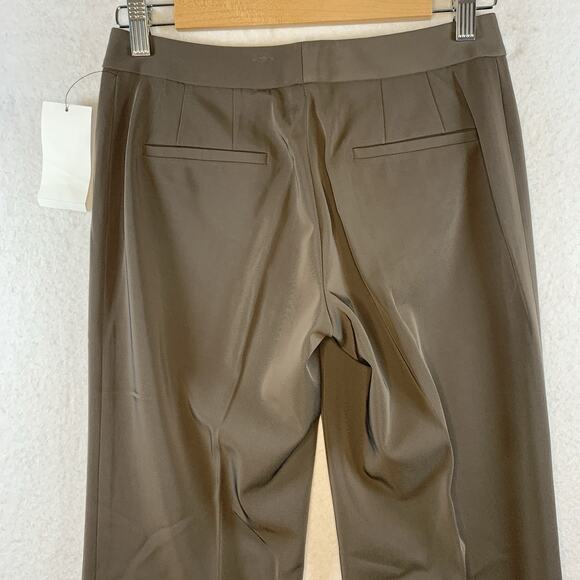 TAHARI Womens Dress Pants Sz 2 Cocoa Brown Bootcut Career Office Parisian New - Picture 5 of 14